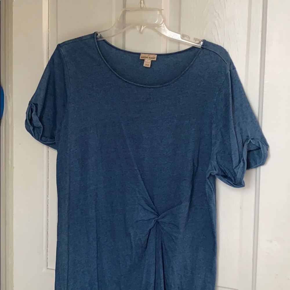 Anthro Holding Horses Front Knot Cotton Dress - Picture 6 of 6